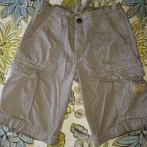 True Religion Grey Cargo Shorts